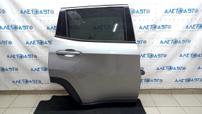 Jeep Compass 17-24 Silver Rear Right Door Assembly, dents, scratches