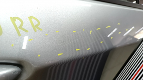Jeep Compass 17-24 Silver Rear Right Door Assembly, dents, scratches