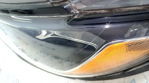 Left front headlight assembly for Jeep Compass 17-21 halogen, with mount, scratches, sand