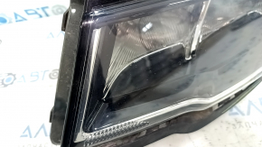 Left front headlight assembly for Jeep Compass 17-21 halogen, with mount, scratches, sand