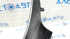 Right front panel trim for a Jeep Grand Cherokee WK2 19-22, dark wood with chrome, scratches, broken mount