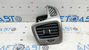 Right dashboard air duct deflector for Jeep Compass 17-21, silver, broken mount