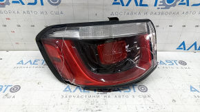 Jeep Compass 19-24 halogen outer fender light, left, cracked glass