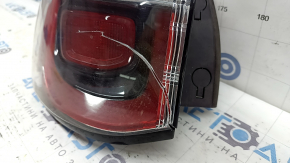Jeep Compass 19-24 halogen outer fender light, left, cracked glass