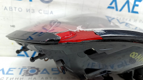 Jeep Compass 19-24 halogen outer fender light, left, cracked glass