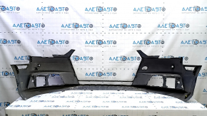 Bare front bumper for Audi A4 B9 17-19 without washers, for 4 parking sensors, blue, without plug, broken mount