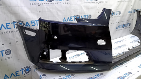 Bare front bumper for Audi A4 B9 17-19 without washers, for 4 parking sensors, blue, without plug, broken mount