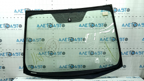 Toyota Prius 30 windshield, 10-15, air along the edge, sand, chip