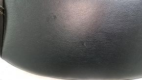 Rear seat 2nd row lower part Jeep Compass 19-21 leather + cloth black, white and brown stitching, scratches