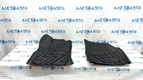 Set of floor mats for Jeep Grand Cherokee WK2 11-22, black rubber, without fasteners