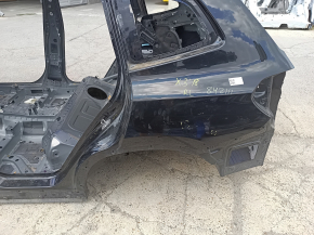 Quarter wing rear left BMW X3 G01 18 - on the body, black, pokes