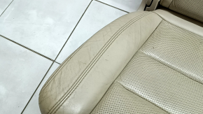 Right rear seat for a Jeep Grand Cherokee WK2 18-22, beige leather, scratches, dents, dry cleanable