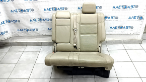 Left rear seat for a Jeep Grand Cherokee WK2 18-22, beige leather, dry-cleanable, with belt, dents, scratches