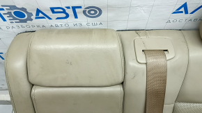 Left rear seat for a Jeep Grand Cherokee WK2 18-22, beige leather, dry-cleanable, with belt, dents, scratches
