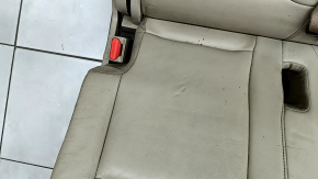 Left rear seat for a Jeep Grand Cherokee WK2 18-22, beige leather, dry-cleanable, with belt, dents, scratches