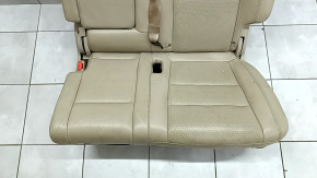 Left rear seat for a Jeep Grand Cherokee WK2 18-22, beige leather, dry-cleanable, with belt, dents, scratches