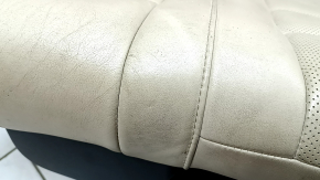 Left rear seat for a Jeep Grand Cherokee WK2 18-22, beige leather, dry-cleanable, with belt, dents, scratches