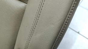 Left rear seat for a Jeep Grand Cherokee WK2 18-22, beige leather, dry-cleanable, with belt, dents, scratches