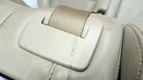 Left rear seat for a Jeep Grand Cherokee WK2 18-22, beige leather, dry-cleanable, with belt, dents, scratches