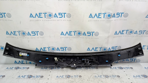 Jeep Compass 17-21 tailgate trim panel under glass, with chrome molding, with license plate light strip, with wiring, scratches