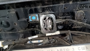 Jeep Compass 17-21 tailgate trim panel under glass, with chrome molding, with license plate light strip, with wiring, scratches