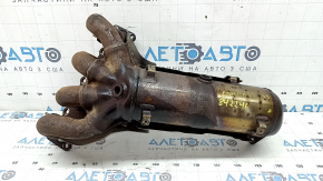 Exhaust manifold with catalytic converter for Jeep Compass 17-22 2.4 without front guards, rusty