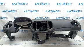 Jeep Compass 17-21 black, scratched dashboard with airbag