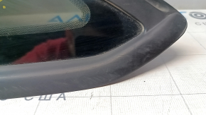 Rear left window with blind glass for Ford Focus mk3 11-18 4d with matte molding, worn molding