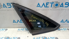 Rear left window with blind glass for Ford Focus mk3 11-18 4d with matte molding, worn molding
