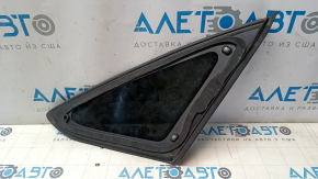 Rear left window with blind glass for Ford Focus mk3 11-18 4d with matte molding, worn molding