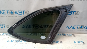 Rear left window, blind glass, Subaru Outback 15-19, chrome molding, tinted, scratches on chrome