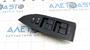 Front left window lift control for Toyota Prius 30 10-15 black, auto, with black trim, scratches