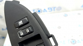 Front left window lift control for Toyota Prius 30 10-15 black, auto, with black trim, scratches