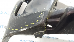 Front bumper bare Toyota Prius 30 13-15 rest, graphite, torn, dented, broken fasteners, fake