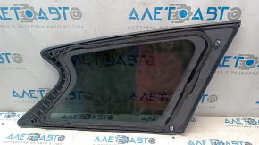 Rear left window with blind glass, Infiniti JX35 QX60 13-20, scratches on chrome