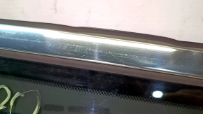 Rear left window with blind glass, Infiniti JX35 QX60 13-20, scratches on chrome, scratch on glass