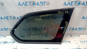 Rear right window glass, blind, Nissan Pathfinder 13-20, scratches on glass, cracks and scratches on molding