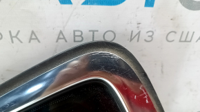 Rear left window, blind glass, VW Passat b7 12-15 USA, chrome, scratches on chrome, scratches on glass