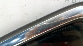 Rear left window, blind glass, VW Passat b7 12-15 USA, chrome, scratches on chrome, scratches on glass