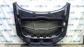 Bare hood of an Audi A4 B9 17-25 steel, blue LX5R, dented