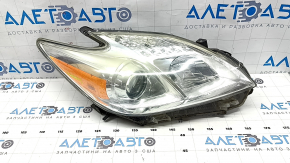 Toyota Prius 30 13-15 right front headlight, bare, restyling, halogen, polishable