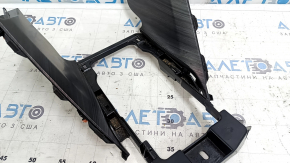 Toyota Venza 21-24 center console trim bracket, gray wood grain, XLE, scratched, needs cleaning