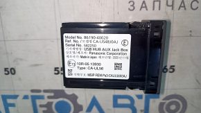 USB Hub, AUX Toyota Venza 21-22 without cover, broken mount