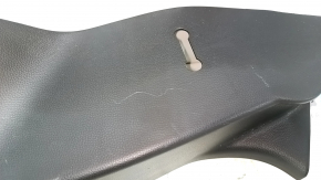 Lower left rear pillar trim for Toyota Venza 21-24, black, scratches, broken fasteners