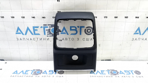 Rear center console trim for Audi A4 B9 17-25, black, for cigarette lighter