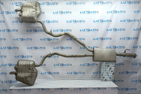 Exhaust pipe muffler assembly with barrels Ford Explorer 20-25 2.3T type 2