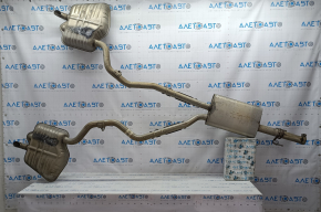 Exhaust pipe muffler assembly with barrels Ford Explorer 20-25 2.3T type 2