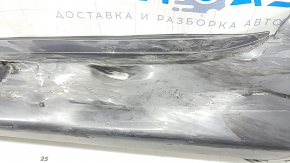 Left threshold Toyota Prius 30 10-15 graphite, body broken, dented, scratches, broken mount, broken mount, torn