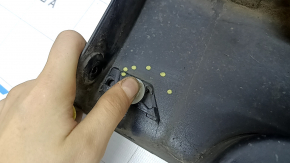 Left threshold Toyota Prius 30 10-15 graphite, body broken, dented, scratches, broken mount, broken mount, torn