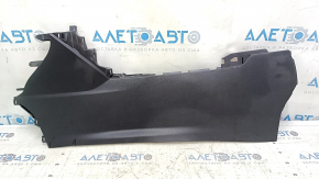 Left side center console trim for Toyota Venza 21-24, black, plastic faded, dry cleanable
